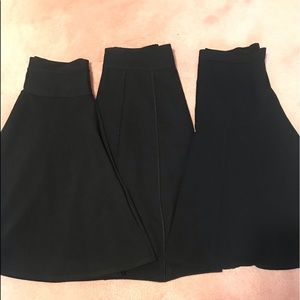 (3) different styles  new black skirts same size